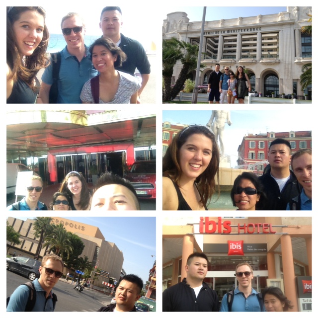 Snapshots from my team's scavenger hunt in Nice, France.  Picture Credits: Jenelle Matthews.  Check out her blog  on EIA!